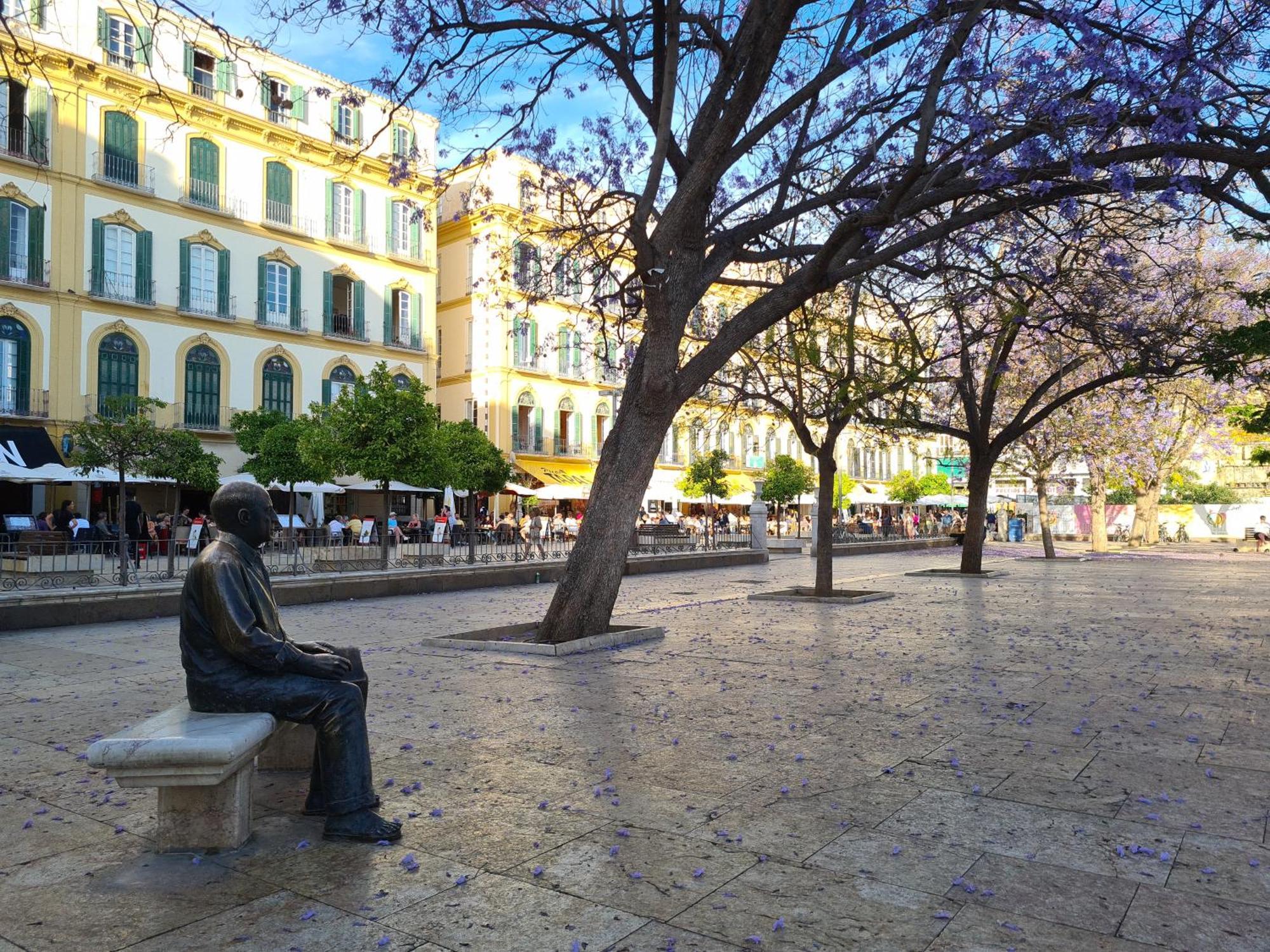 Private Rooms In Historic Building On The Square Málaga Eksteriør billede